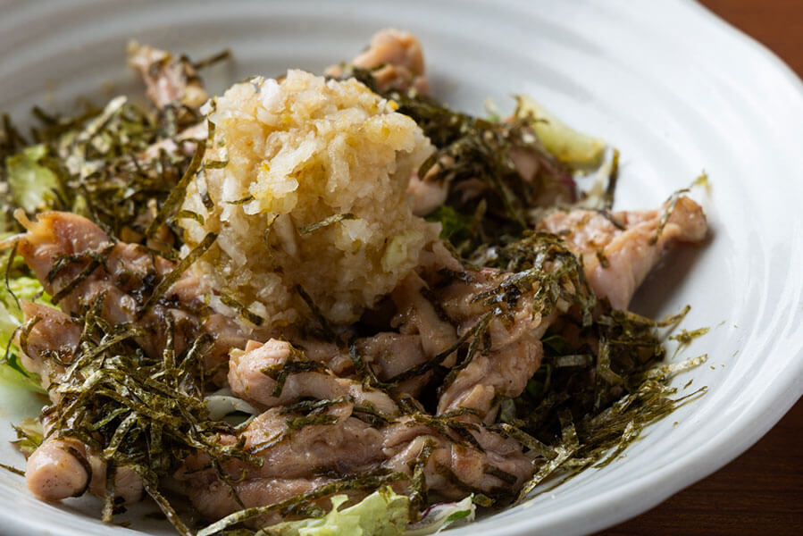 鶏せせり柚子卸しポンズ